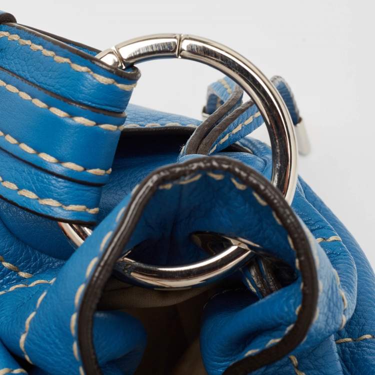 Pre Owned Tod's Blue Leather Hobo
