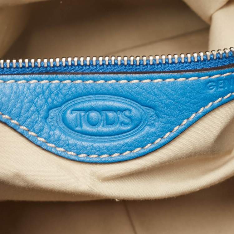 Pre Owned Tod's Blue Leather Hobo