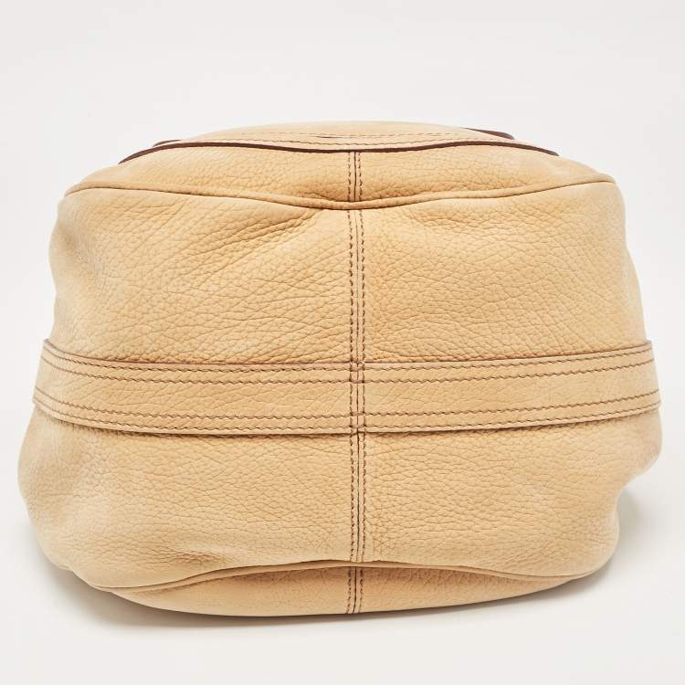 Pre Owned Tod's Tan Nubuck Leather Shoulder Bag