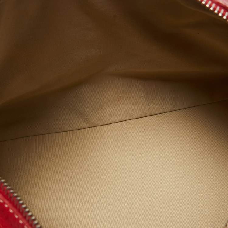 Pre Owned Tod's Red Leather Milky Hobo