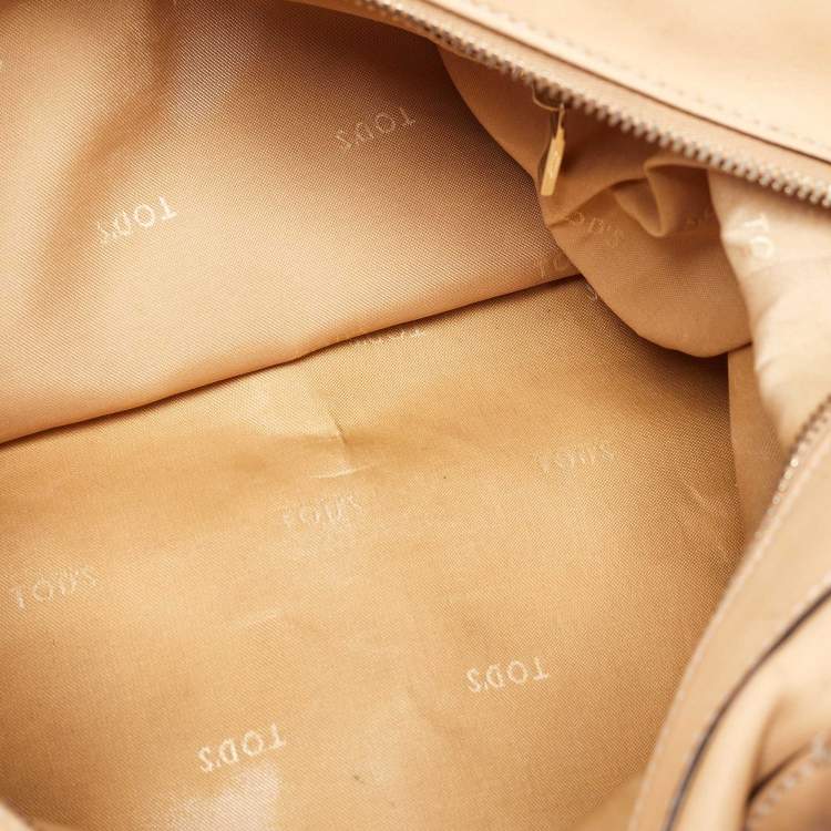Pre Owned Tod's Beige Leather D Styling Bowler Bag