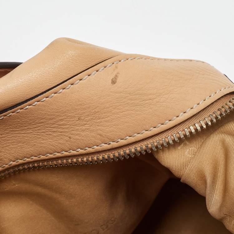 Pre Owned Tod's Beige Leather D Styling Bowler Bag