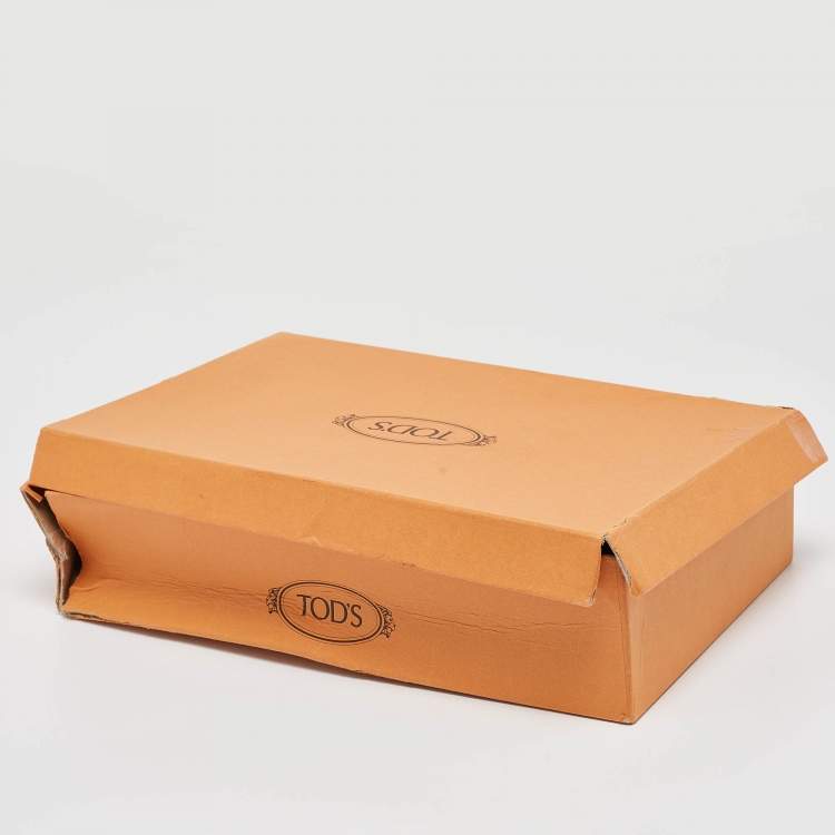 Pre Owned Tod's Light Beige Snake Triple Zip Chain Clutch