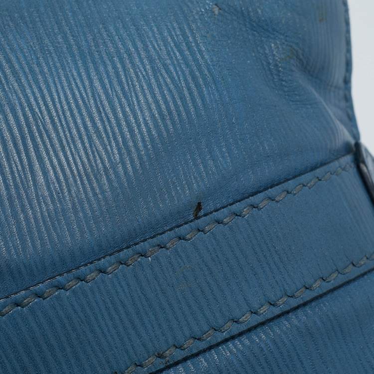 Pre Owned Tod's Blue Leather  Studded Lock Flap Shoulder Bag  