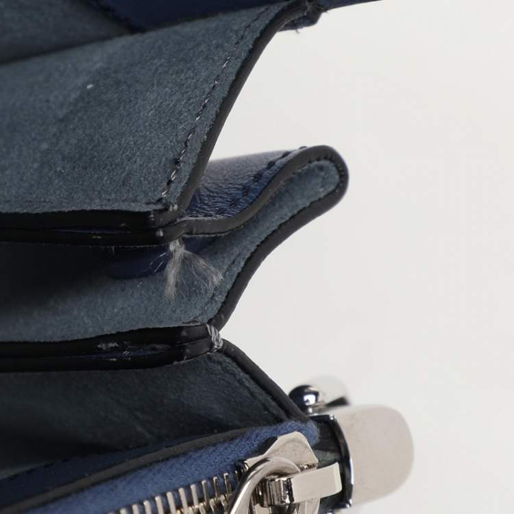 Pre Owned Tod's Blue Leather Lady Moc Tote