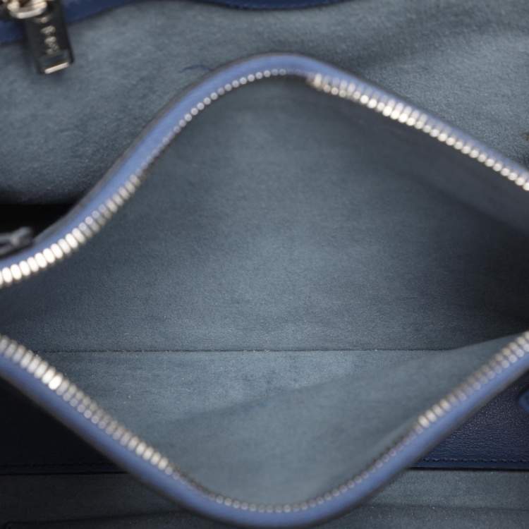 Pre Owned Tod's Blue Leather Lady Moc Tote