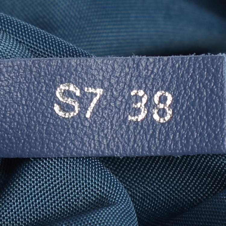 Pre Owned Tod's Blue Leather Lady Moc Tote