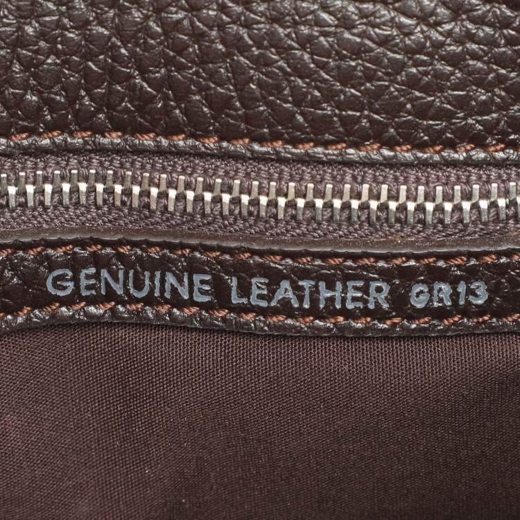 Pre Owned Tod's Brown Leather Buckle Satchel