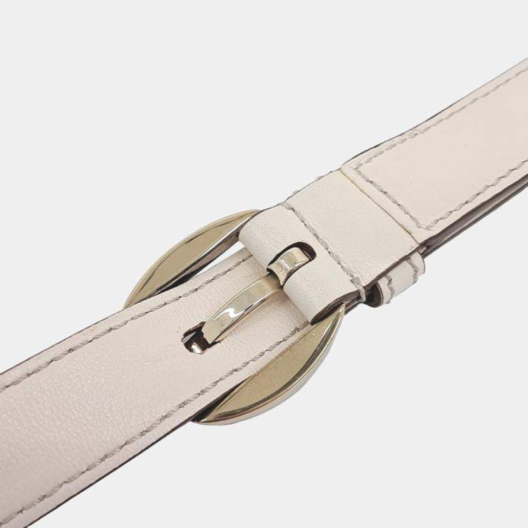 Pre Owned Tod's Cream Leather Timeless T-bag