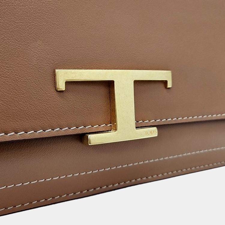 Pre Owned Tod's Brown Leather Timeless Back
