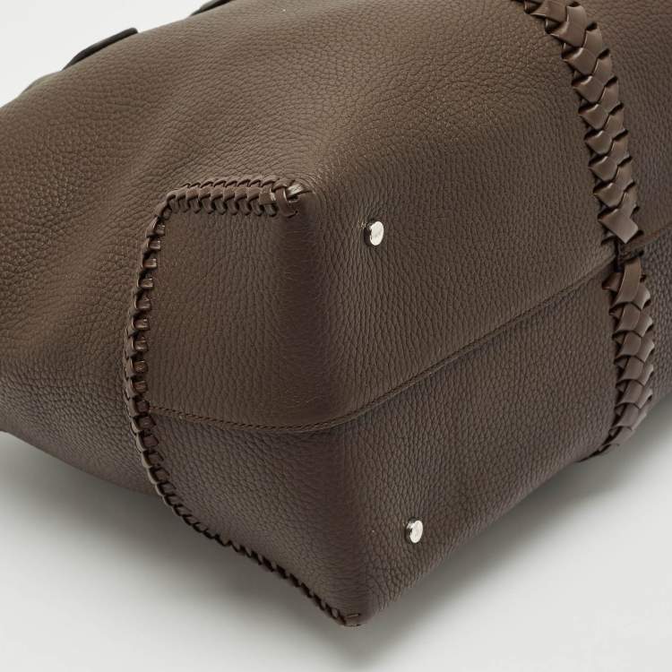 Pre Owned Tod's Dark Brown Leather Di Tote