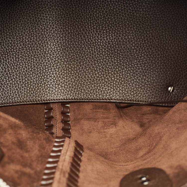 Pre Owned Tod's Dark Brown Leather Di Tote