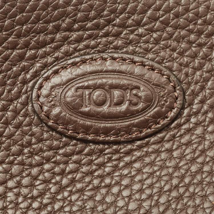 Pre Owned Tod's Dark Brown Leather Di Tote