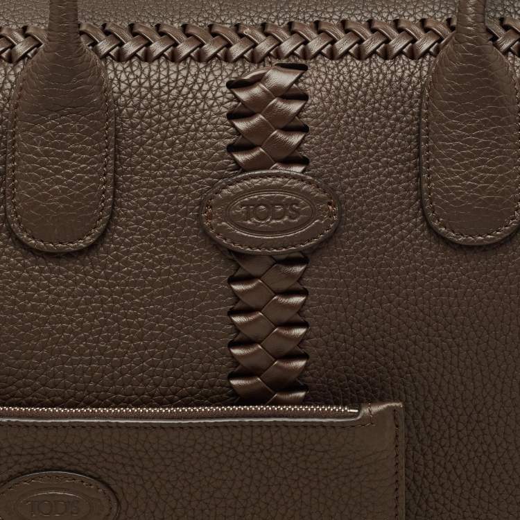 Pre Owned Tod's Dark Brown Leather Di Tote