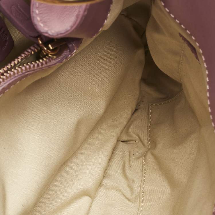 Pre Owned Tod's Pink Leather Front Pocket Shoulder Bag