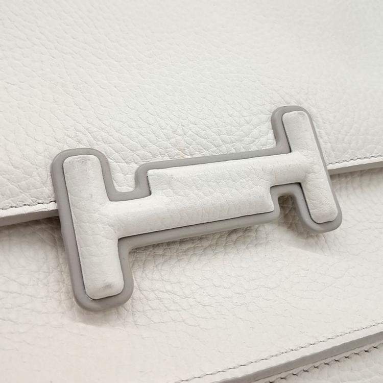 Pre Owned Tod's White Leather Tote Bag