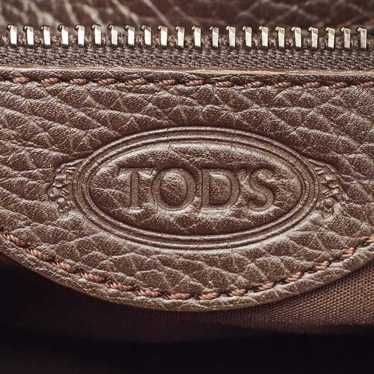Pre Owned Tod's Dark Brown Leather Micky Hobo