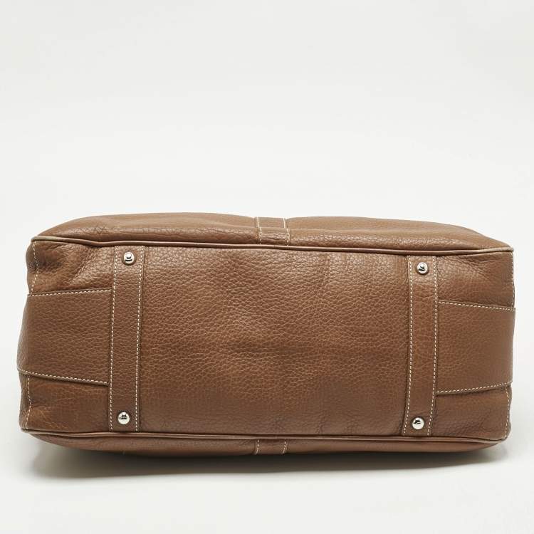 Pre Owned Tod's Brown Leather Miky Nomad Shopper Tote