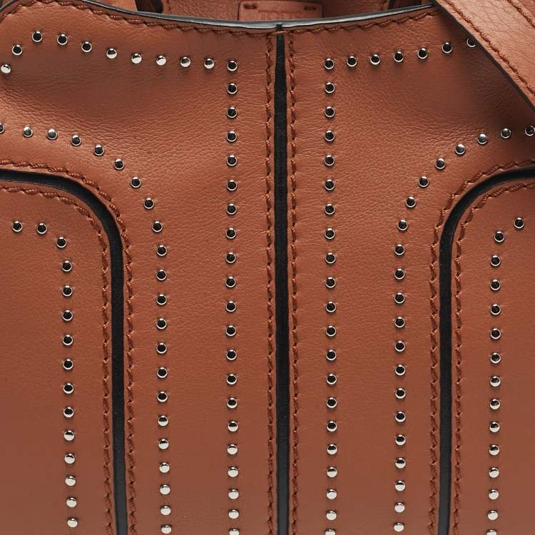 Pre Owned Tod's Brown Leather Mini Sella Tote