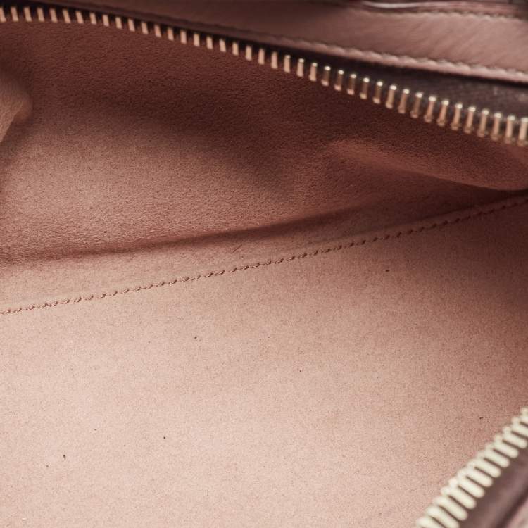 Pre Owned Tod's Dark Beige Leather Gommino Shoulder Bag