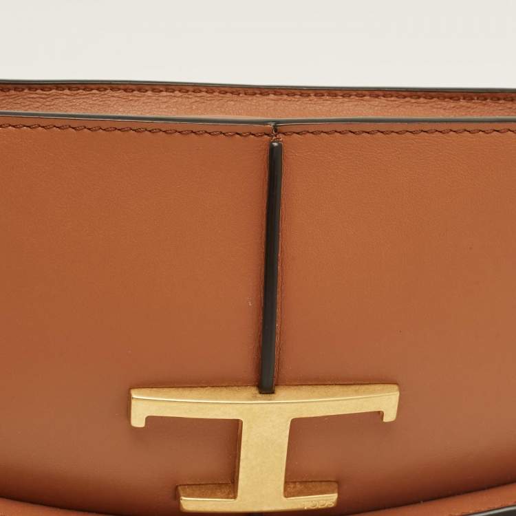 مملوكة مسبقًا حقيبة كلاتش تودز ت-تايمليس جلد بني