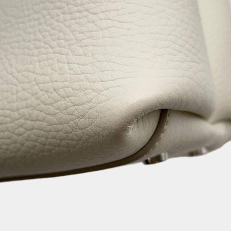 Pre Owned Tod'S Leather Bag Mini White Leather Size Mini