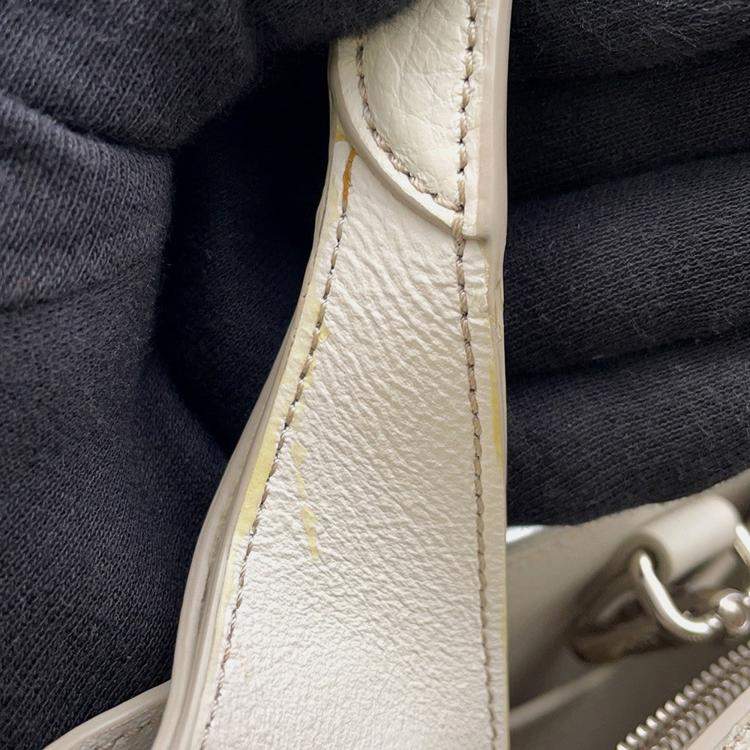 Pre Owned Tod'S Leather Bag Mini White Leather Size Mini