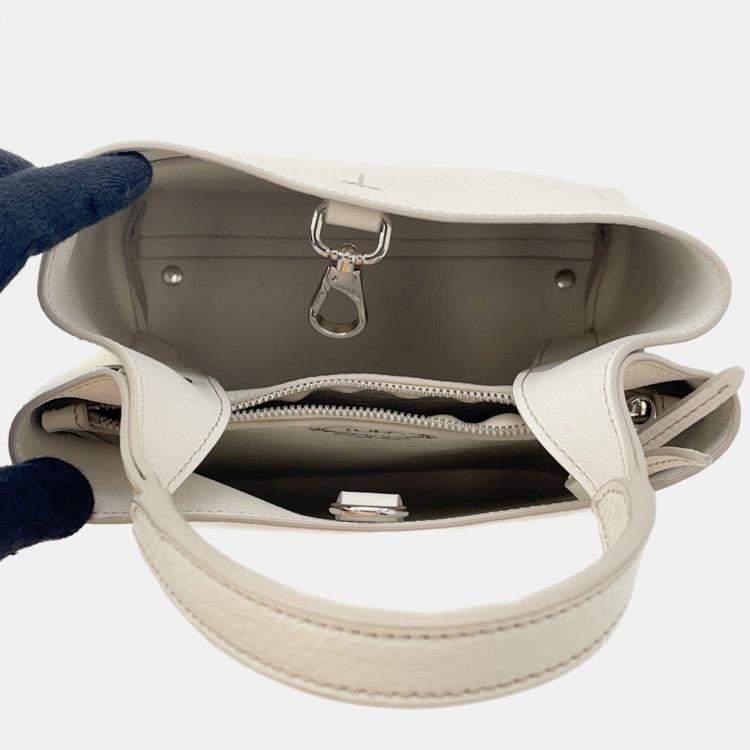 Pre Owned Tod'S Leather Bag Mini White Leather Size Mini