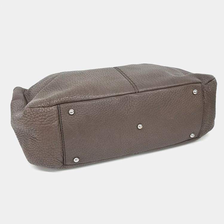 مملوكة مسبقًا حقيبة يد تودز جلد بني