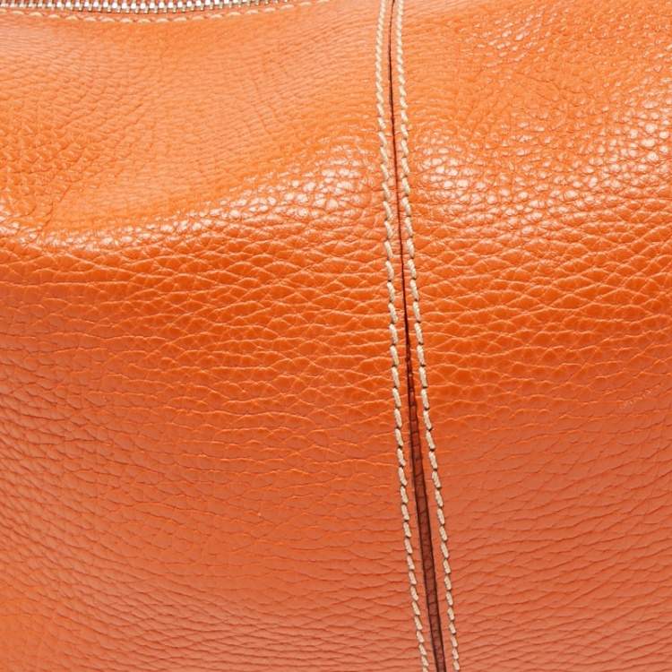 مملوكة مسبقًا Tod's Charlotte Orange Leather Hobo