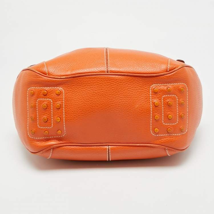 مملوكة مسبقًا Tod's Charlotte Orange Leather Hobo