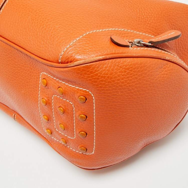 مملوكة مسبقًا Tod's Charlotte Orange Leather Hobo