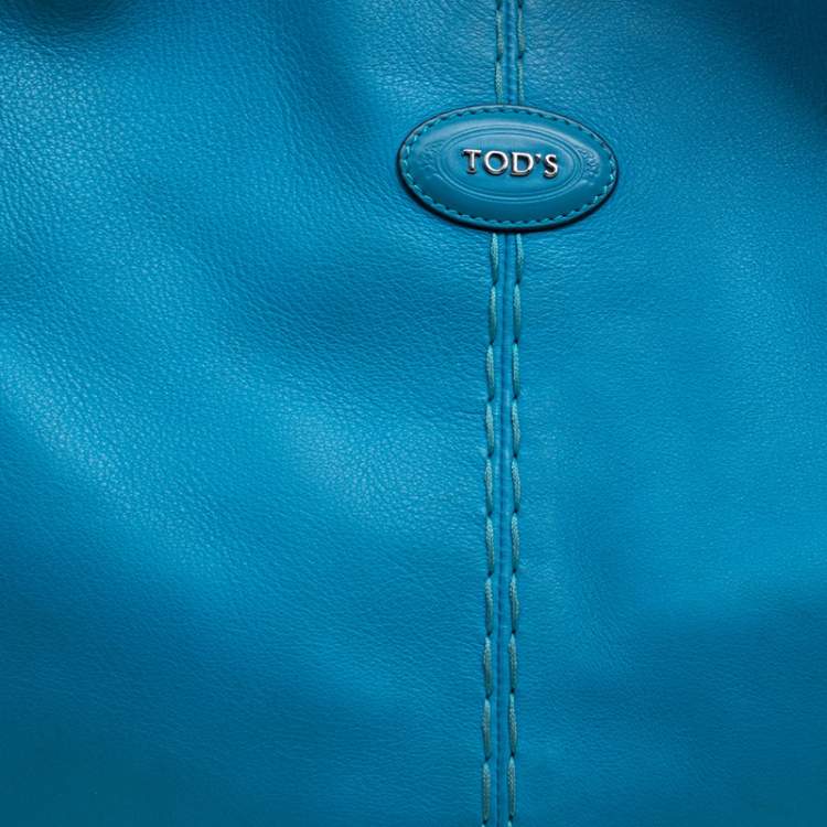 Pre Owned Tod's Blue Leather Shoulder Bag