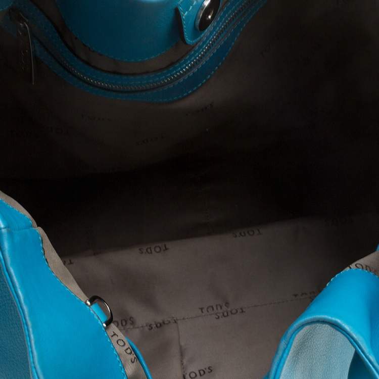 Pre Owned Tod's Blue Leather Shoulder Bag