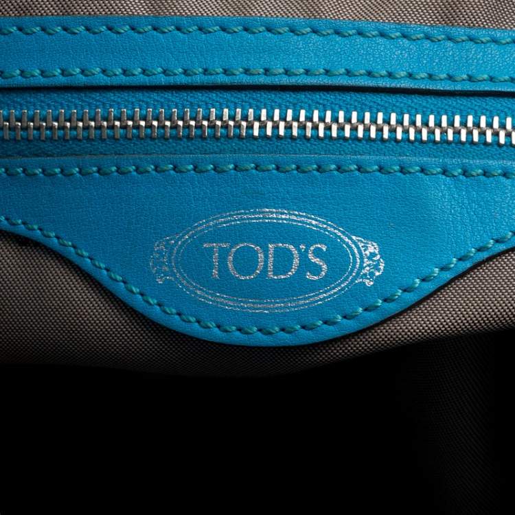 Pre Owned Tod's Blue Leather Shoulder Bag