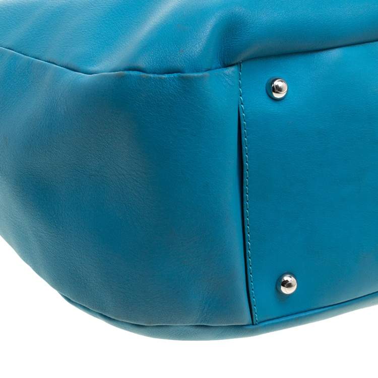 Pre Owned Tod's Blue Leather Shoulder Bag