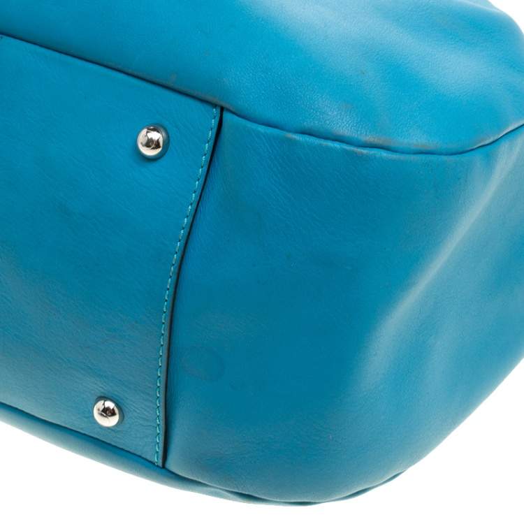 Pre Owned Tod's Blue Leather Shoulder Bag