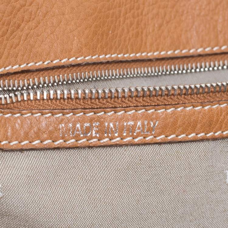 Pre Owned Tod's Brown Leather Grande Shopping Tote 