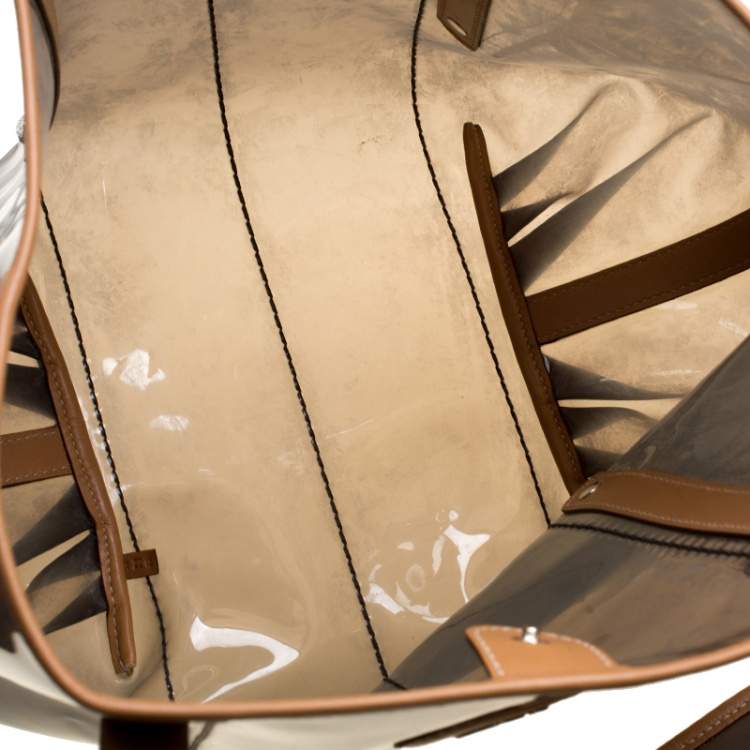 Pre Owned Tod's Black/Brown PVC and Leather Tote