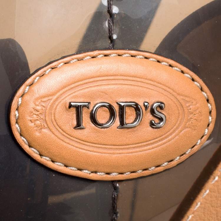 Pre Owned Tod's Black/Brown PVC and Leather Tote