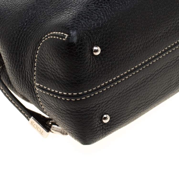 Pre Owned Tod's Black Leather Small D Bag Media Tote