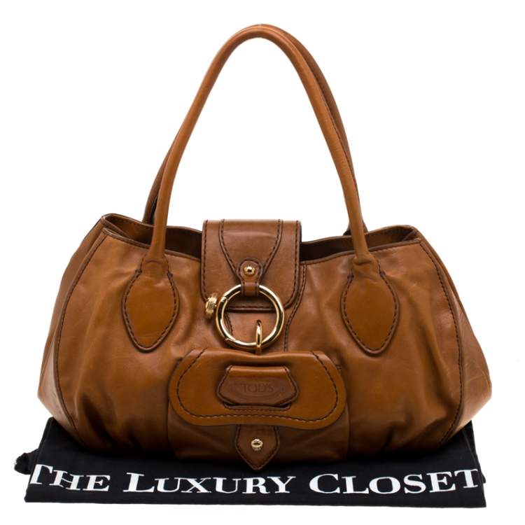 Pre Owned Tod’s Brown Leather Peggy Satchel