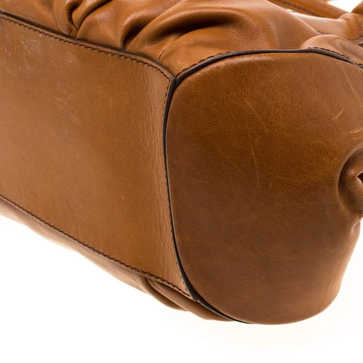 Pre Owned Tod’s Brown Leather Peggy Satchel