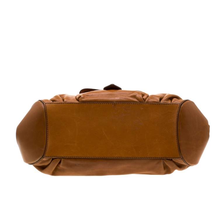 Pre Owned Tod’s Brown Leather Peggy Satchel