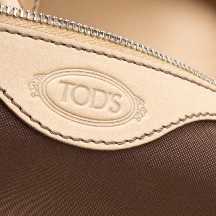 Pre Owned Tod's Cream Leather Satchel