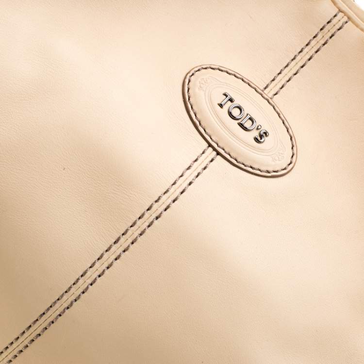 Pre Owned Tod's Cream Leather Satchel