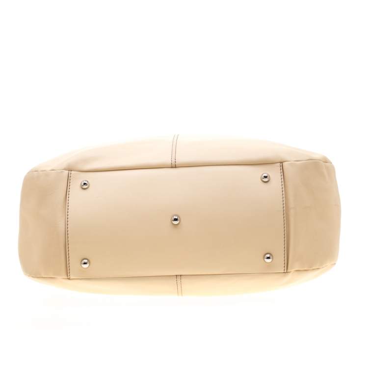 Pre Owned Tod's Cream Leather Satchel