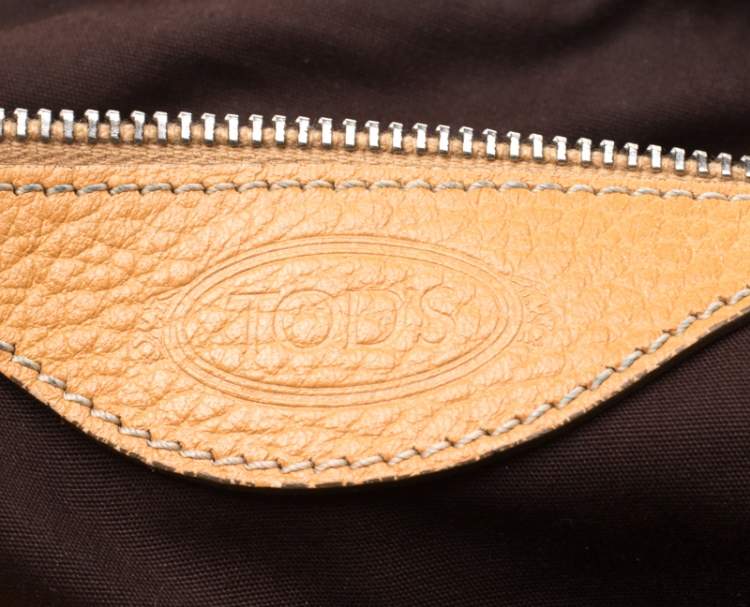 Pre Owned Tod's Tan Leather Charlotte Hobo