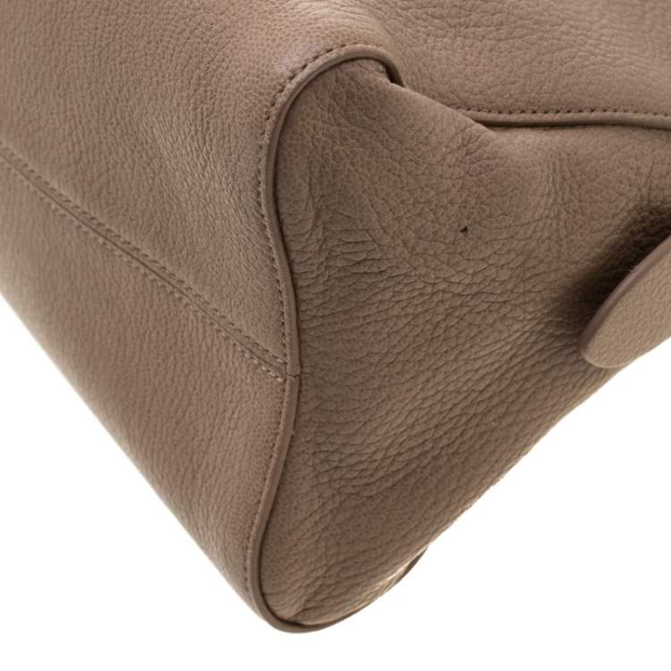 Pre Owned Tod's Dark Beige Leather Satchel 
