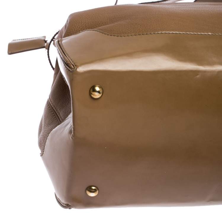 Pre Owned Tod's Brown Leather Top Handle Bag